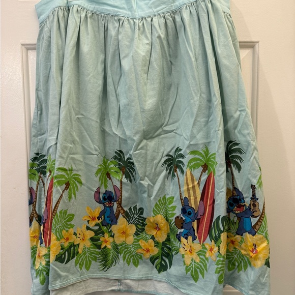 Tropical Blue Skirt with Stitch Design - Picture 1 of 5